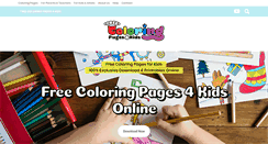 Desktop Screenshot of freecoloringpages4kids.com